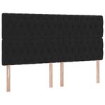 Casa si Gradina - Mobilier - Paturi si accesorii - Paturi - Pat cu lumini cu banda LED Negru 160 x 200 cm Catifea - Infinity.ro