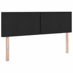 Casa si Gradina - Mobilier - Paturi si accesorii - Paturi - Pat cu lumini cu banda LED Negru 140 x 190 cm tesatura - Infinity.ro