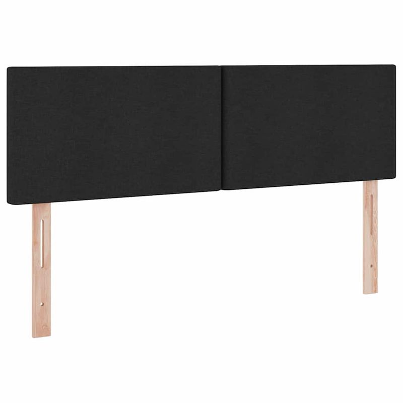Casa si Gradina - Mobilier - Paturi si accesorii - Paturi - Pat cu lumini cu banda LED Negru 140 x 190 cm tesatura - Infinity.ro
