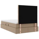 Casa si Gradina - Mobilier - Paturi si accesorii - Paturi - Pat cu lumini cu banda LED Cappuccino 120 x 200 cm PVC - Infinity.ro