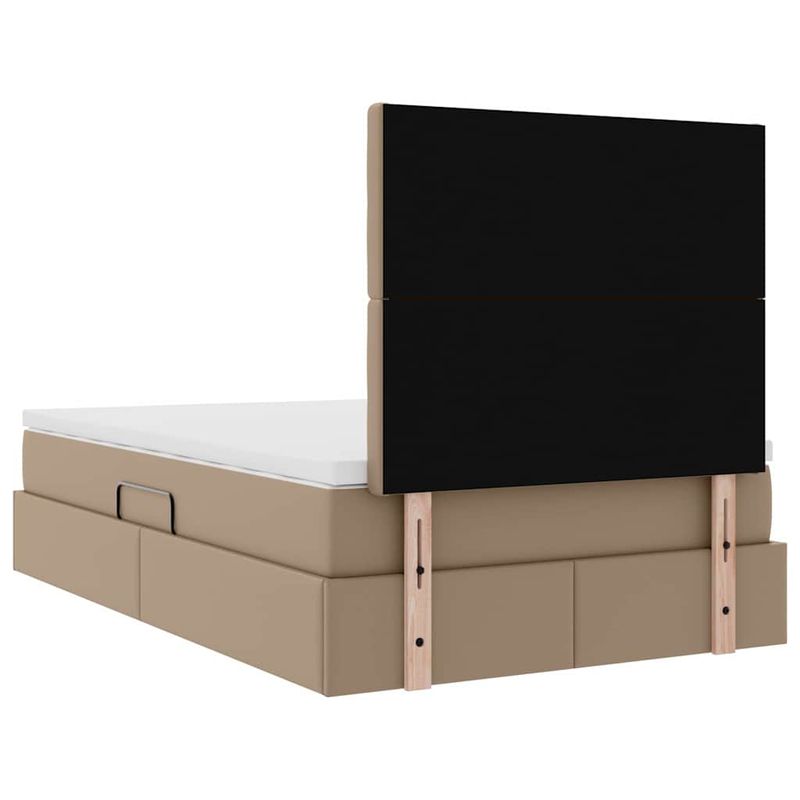 Casa si Gradina - Mobilier - Paturi si accesorii - Paturi - Pat cu lumini cu banda LED Cappuccino 120 x 200 cm PVC - Infinity.ro
