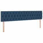 Casa si Gradina - Mobilier - Paturi si accesorii - Paturi - Pat cu lumini cu banda LED albastru 200 x 200 cm tesatura - Infinity.ro