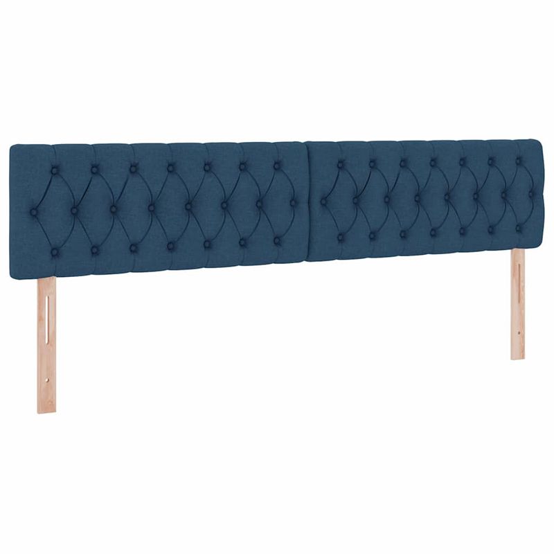 Casa si Gradina - Mobilier - Paturi si accesorii - Paturi - Pat cu lumini cu banda LED albastru 200 x 200 cm tesatura - Infinity.ro