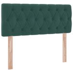 Casa si Gradina - Mobilier - Paturi si accesorii - Paturi - Pat cu lumini cu banda LED Verde inchis 120 x 200 cm Catifea - Infinity.ro
