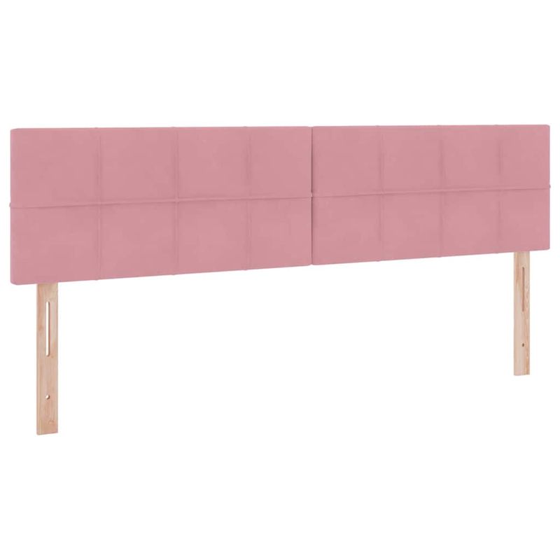 Casa si Gradina - Mobilier - Paturi si accesorii - Paturi - Pat cu lumini cu banda LED Roz 180 x 200 cm Catifea - Infinity.ro