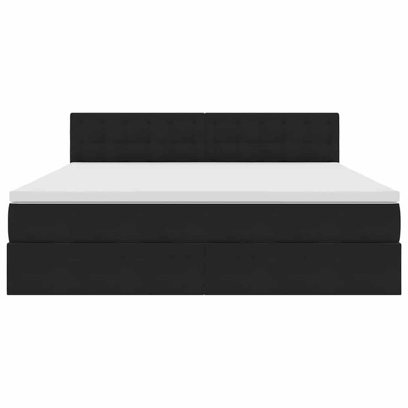 Casa si Gradina - Mobilier - Paturi si accesorii - Paturi - Pat cu lumini cu banda LED Negru 160 x 200 cm Catifea - Infinity.ro
