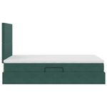 Casa si Gradina - Mobilier - Paturi si accesorii - Paturi - Pat cu lumini cu banda LED Verde inchis 120 x 200 cm Catifea - Infinity.ro