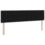 Casa si Gradina - Mobilier - Paturi si accesorii - Paturi - Pat cu lumini cu banda LED Negru 160 x 200 cm Catifea - Infinity.ro