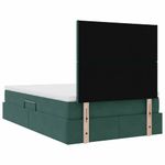Casa si Gradina - Mobilier - Paturi si accesorii - Paturi - Pat cu lumini cu banda LED Verde inchis 120 x 200 cm Catifea - Infinity.ro