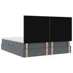 Casa si Gradina - Mobilier - Paturi si accesorii - Paturi - Pat cu lumini cu banda LED Gri inchis 180 x 200 cm Catifea - Infinity.ro