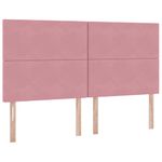 Casa si Gradina - Mobilier - Paturi si accesorii - Paturi - Pat cu lumini cu banda LED Roz 180 x 200 cm Catifea - Infinity.ro