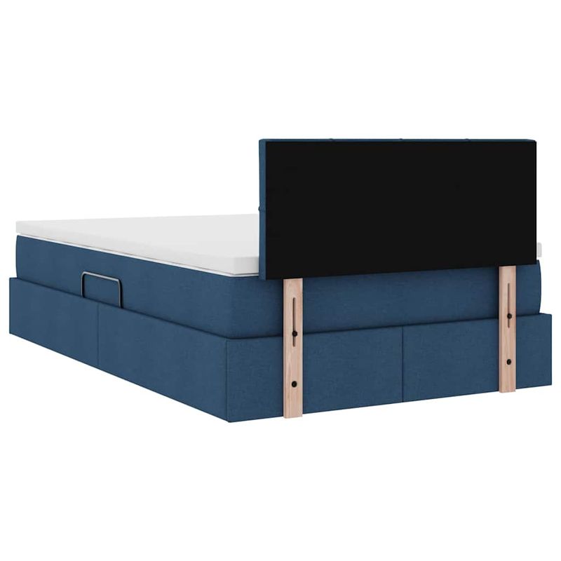 Casa si Gradina - Mobilier - Paturi si accesorii - Paturi - Pat cu lumini cu banda LED albastru 120 x 200 cm tesatura - Infinity.ro