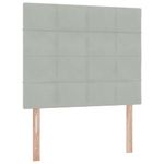 Casa si Gradina - Mobilier - Paturi si accesorii - Paturi - Pat cu lumini cu banda LED Gri deschis 120 x 200 cm Catifea - Infinity.ro