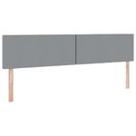Casa si Gradina - Mobilier - Paturi si accesorii - Paturi - Pat cu lumini cu banda LED Gri deschis 200 x 200 cm tesatura - Infinity.ro