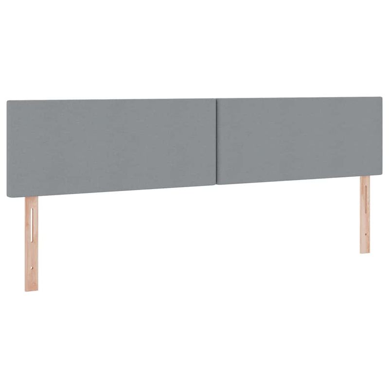 Casa si Gradina - Mobilier - Paturi si accesorii - Paturi - Pat cu lumini cu banda LED Gri deschis 200 x 200 cm tesatura - Infinity.ro
