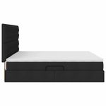 Casa si Gradina - Mobilier - Paturi si accesorii - Paturi - Pat cu lumini cu banda LED Negru 200 x 200 cm tesatura - Infinity.ro