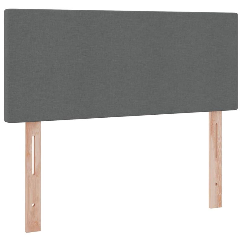 Casa si Gradina - Mobilier - Paturi si accesorii - Paturi - Pat cu lumini cu banda LED Gri inchis 120 x 200 cm tesatura - Infinity.ro