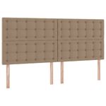 Casa si Gradina - Mobilier - Paturi si accesorii - Paturi - Pat cu lumini cu banda LED Cappuccino 200 x 200 cm PVC - Infinity.ro