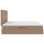 Casa si Gradina - Mobilier - Paturi si accesorii - Paturi - Pat cu lumini cu banda LED Cappuccino 200 x 200 cm PVC - Infinity.ro
