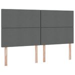 Casa si Gradina - Mobilier - Paturi si accesorii - Paturi - Pat cu lumini cu banda LED Gri inchis 180 x 200 cm tesatura - Infinity.ro