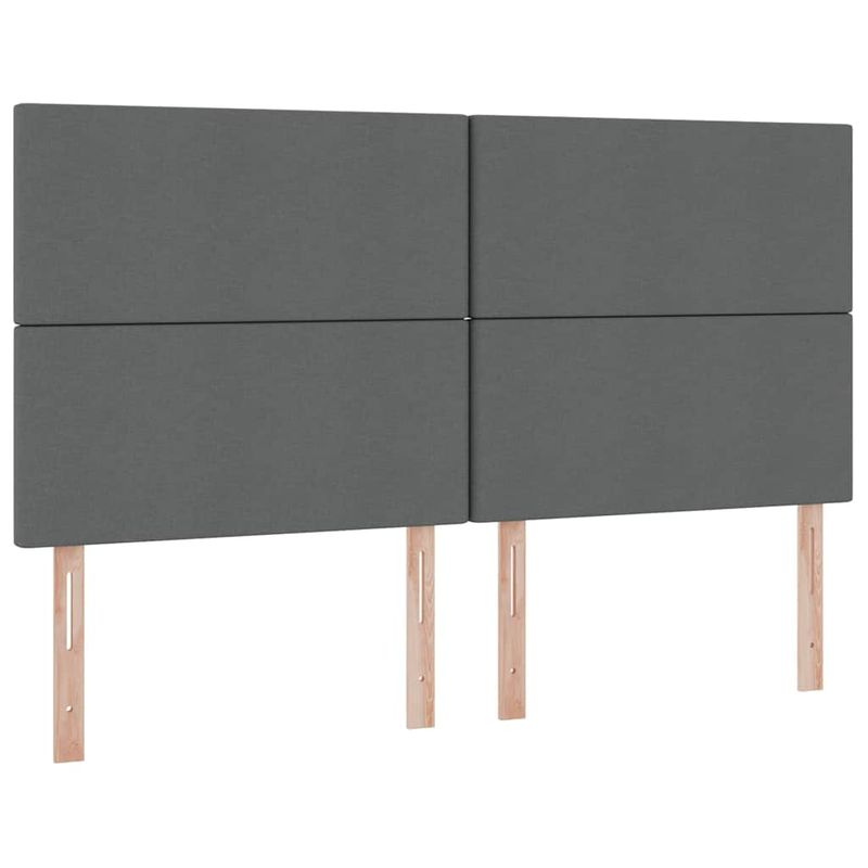 Casa si Gradina - Mobilier - Paturi si accesorii - Paturi - Pat cu lumini cu banda LED Gri inchis 180 x 200 cm tesatura - Infinity.ro
