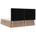 Casa si Gradina - Mobilier - Paturi si accesorii - Paturi - Pat cu lumini cu banda LED Cappuccino 200 x 200 cm PVC - Infinity.ro