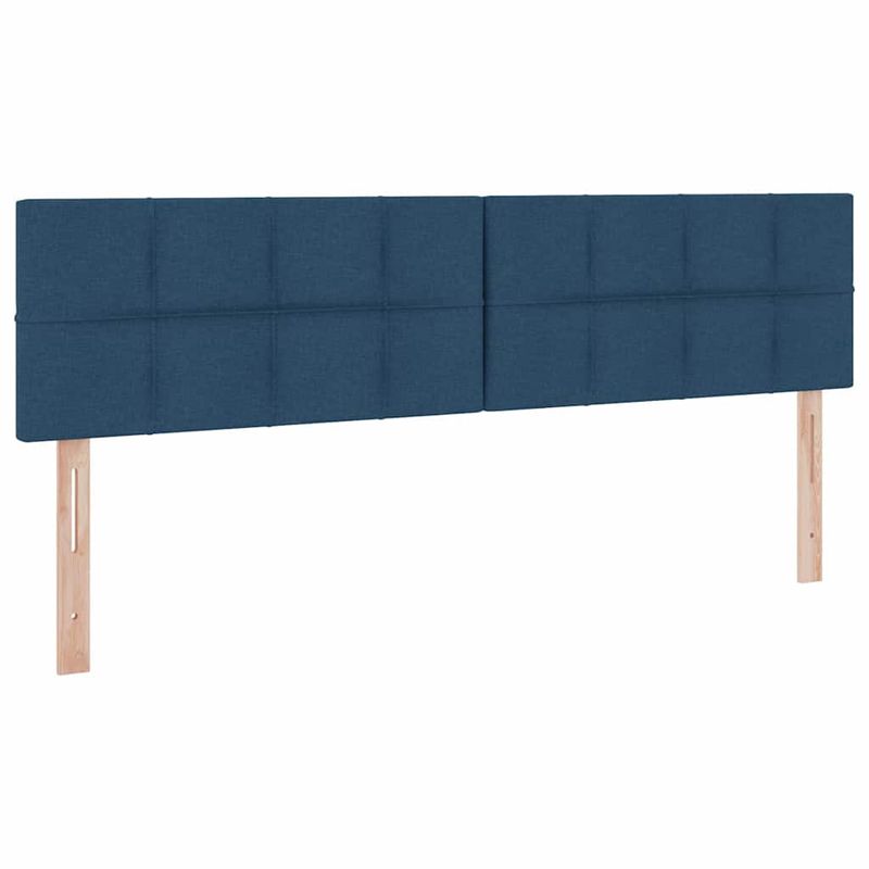 Casa si Gradina - Mobilier - Paturi si accesorii - Paturi - Pat cu lumini cu banda LED albastru 160 x 200 cm tesatura - Infinity.ro