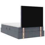 Casa si Gradina - Mobilier - Paturi si accesorii - Paturi - Pat cu lumini cu banda LED Gri inchis 120 x 200 cm Catifea - Infinity.ro