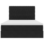 Casa si Gradina - Mobilier - Paturi si accesorii - Paturi - Pat cu lumini cu banda LED Negru 140 x 200 cm Catifea - Infinity.ro