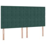 Casa si Gradina - Mobilier - Paturi si accesorii - Paturi - Pat cu lumini cu banda LED Verde inchis 180 x 200 cm Catifea - Infinity.ro