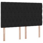 Casa si Gradina - Mobilier - Paturi si accesorii - Paturi - Pat cu lumini cu banda LED Negru 140 x 200 cm Catifea - Infinity.ro