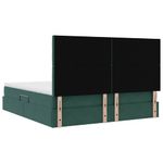 Casa si Gradina - Mobilier - Paturi si accesorii - Paturi - Pat cu lumini cu banda LED Verde inchis 180 x 200 cm Catifea - Infinity.ro