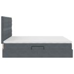 Casa si Gradina - Mobilier - Paturi si accesorii - Paturi - Pat cu lumini cu banda LED Gri inchis 180 x 200 cm Catifea - Infinity.ro