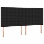 Casa si Gradina - Mobilier - Paturi si accesorii - Paturi - Pat cu lumini cu banda LED Negru 200 x 200 cm tesatura - Infinity.ro