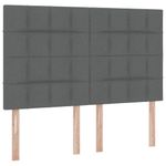 Casa si Gradina - Mobilier - Paturi si accesorii - Paturi - Pat cu lumini cu banda LED Gri inchis 140 x 200 cm tesatura - Infinity.ro