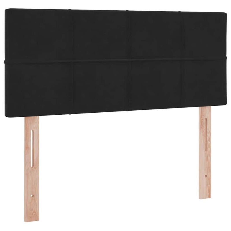 Casa si Gradina - Mobilier - Paturi si accesorii - Paturi - Pat cu lumini cu banda LED Negru 120 x 200 cm Catifea - Infinity.ro