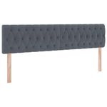 Casa si Gradina - Mobilier - Paturi si accesorii - Paturi - Pat cu lumini cu banda LED Gri inchis 180 x 200 cm Catifea - Infinity.ro