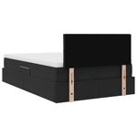 Casa si Gradina - Mobilier - Paturi si accesorii - Paturi - Pat cu lumini cu banda LED Negru 120 x 200 cm Catifea - Infinity.ro