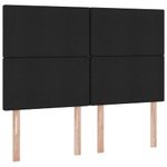 Casa si Gradina - Mobilier - Paturi si accesorii - Paturi - Pat cu lumini cu banda LED Negru 140 x 200 cm tesatura - Infinity.ro