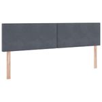 Casa si Gradina - Mobilier - Paturi si accesorii - Paturi - Pat cu lumini cu banda LED Gri inchis 160 x 200 cm Catifea - Infinity.ro