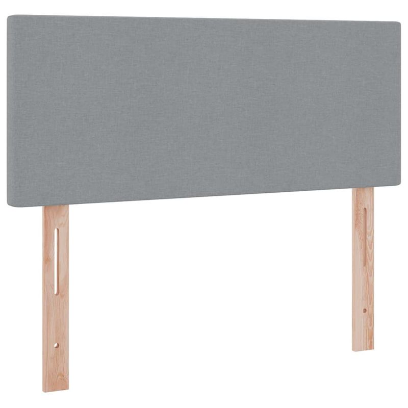 Casa si Gradina - Mobilier - Paturi si accesorii - Paturi - Pat cu lumini cu banda LED Gri deschis 120 x 200 cm tesatura - Infinity.ro