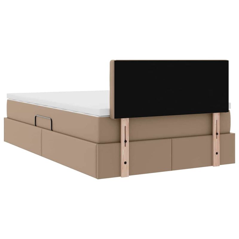 Casa si Gradina - Mobilier - Paturi si accesorii - Paturi - Pat cu lumini cu banda LED Cappuccino 120 x 200 cm PVC - Infinity.ro