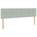 Casa si Gradina - Mobilier - Paturi si accesorii - Paturi - Pat cu lumini cu banda LED Gri deschis 160 x 200 cm Catifea - Infinity.ro