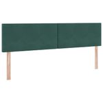 Casa si Gradina - Mobilier - Paturi si accesorii - Paturi - Pat cu lumini cu banda LED Verde inchis 160 x 200 cm Catifea - Infinity.ro