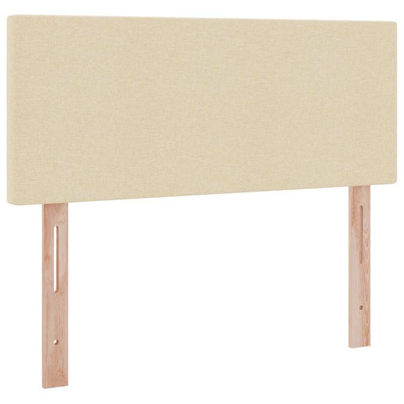 Casa si Gradina - Mobilier - Paturi si accesorii - Paturi - Pat cu lumini cu banda LED Creme 120 x 200 cm tesatura - Infinity.ro