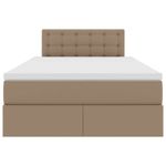 Casa si Gradina - Mobilier - Paturi si accesorii - Paturi - Pat cu lumini cu banda LED Cappuccino 120 x 200 cm PVC - Infinity.ro