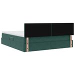 Casa si Gradina - Mobilier - Paturi si accesorii - Paturi - Pat cu lumini cu banda LED Verde inchis 160 x 200 cm Catifea - Infinity.ro