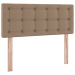 Casa si Gradina - Mobilier - Paturi si accesorii - Paturi - Pat cu lumini cu banda LED Cappuccino 120 x 200 cm PVC - Infinity.ro