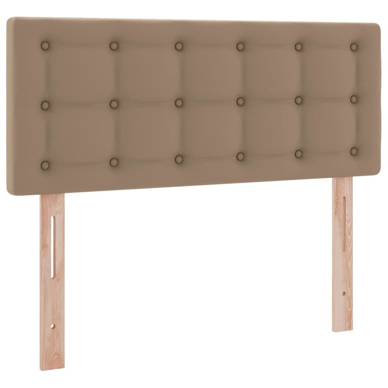 Casa si Gradina - Mobilier - Paturi si accesorii - Paturi - Pat cu lumini cu banda LED Cappuccino 120 x 200 cm PVC - Infinity.ro