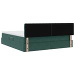 Casa si Gradina - Mobilier - Paturi si accesorii - Paturi - Pat cu lumini cu banda LED Verde inchis 180 x 200 cm Catifea - Infinity.ro